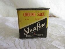 Vintage Shur-fine Sage Spice Tin picture