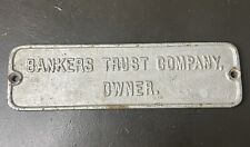Vintage New Haven Railroad Freight Car Train Sign - Bankers Trust Company Owner picture