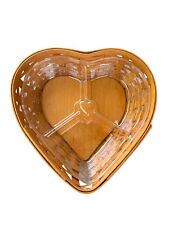 Vintage Longaberger Heart Basket w Liner 9