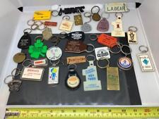 30 DIFFERENT Vintage Promo Keyrings Keychain COLLECTION 30 Anciens Porte-Clés picture