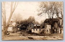 J87/ Willoughby Ohio RPPC Postcard c1910 Bicycle Shop Library Building 1824 picture