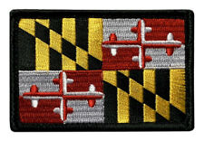 Maryland State Flag Tactical Patch [Hook Fastener - 3.0 X 2.0 -MF-1] picture