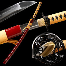 Hand Forge T10 Clay Tempered Japanese Samurai Katana Sword Real Hamon Full Tang picture