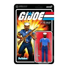 Sailor G.I. Joe Blueshirt Brown Beard Super 7 Reaction Figure 3.75