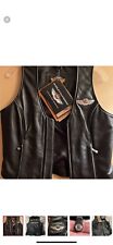 NEW Harley Davidson 100th Anniv. Leather Vest: Women’s Small NWT/VTG *OFFER* picture