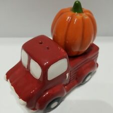 Pumpkin Truck Salt Pepper Shakers Fall Stackable Magnetic Harvest Pier 1 Imports picture