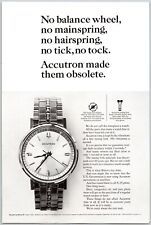 1964 Bulova Accutron Watch Vibrations Of A Tiny Tuning Fork Vintage Print Ad picture