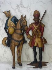 Vintage Sexton USA Metal Matador and Horse & British Army Soldier Wall Decor picture