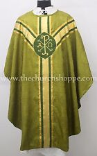 Olive Green gothic vestment, stole & mass set ,Gothic chasuble,casula,casel NEW picture