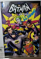 Batman TV Stories Signed Burt Ward Julie Newmar Robin Catwoman Hardcover OOP TPB picture