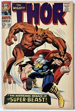 Thor #135 Maddening Menace of Super-Beast Jack Kirby Art Marvel 1966 FN picture