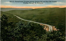 Pennsylvania Turnpike, Sideling Hill Tunnel, Rays Hill Tunnel, Burnt Postcard picture