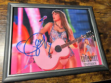 Taylor Swift signed  Framed Reprint photo And VIP Aftershow Laminate Pass picture