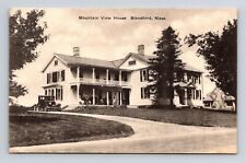 Blandford Massachusetts Mountain View House Streetview Sepia BW WOB Postcard picture