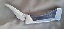 Vtg. Sharp 200 Stainless Steel Lockblade Knife w/ Matching Leather Sheath *Japan picture