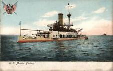 Battleship U.S. Monitor Puritan Ill. Post Card Co. Postcard Vintage picture