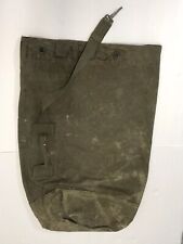 Vintage Military Duffle Bag US Canvas - Army Green Named Size 32