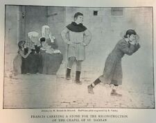 1912 Youth of St. Francis of Assisi illustrated picture