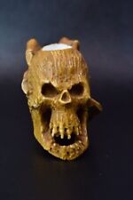 Claw Holds Skull Pipe By ALI New Block Meerschaum Handmade W Case-Stand#1226 picture