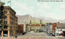 Pike’s Peak Avenue, Colorado Springs, Colorado CO - Early 1900s Vintage Postcard picture