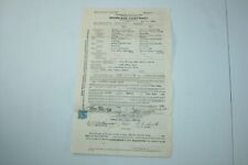 Vintage 1940 Manila Philippines Marriage Contract Certificate picture