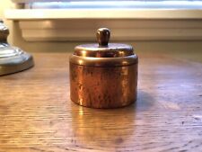 Roycroft Arts & Crafts Hand Hammered Copper Inkwell With Middle Mark 1910s 1920s picture