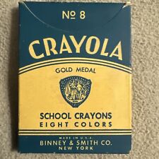 VTG Crayola Gold Medal School Crayons No. 8 Binney & Smith eight Colors USA picture