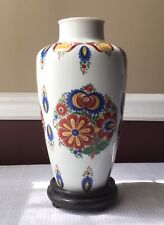 Antique H&C Selb Bavaria Germany Heinrich Porcelain Vase, 11 3/4” Tall picture