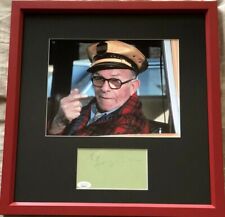 George Burns autographed signed matted & framed with Oh God 8x10 movie photo JSA picture