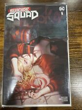 Suicide Squad 1 * NM+ * Exclusive Woo Chul Lee Variant 1st Print 2019 COA Harley picture