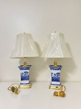 Spode Blue Italian (Tower) Table Lamp (Pair) picture