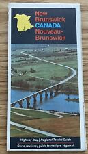 1972 NEW BRUNSWICK , Canada Official Highway Road Map and regional Tourist Guide picture