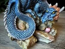 Vintage Blue Dragon Figurine 1998 Summit Collection Mystical Creature Resin picture
