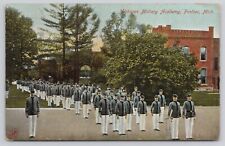 Pontiac Michigan, Michigan Military Academy Cadets 1909 Antique Postcard picture