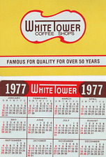 Vintage 1977 White Tower Restaurant Coffee Shop Calendar Card picture