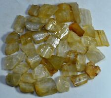 200 GM Extremey Rare Faceted Natural Yellow RICHTERITE VAR WINCHITE Crystals Lot picture