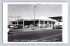 RPPC 1950'S. CRESTON, IOWA. FIRST NATIONAL BANK. POSTCARD. SC34 picture