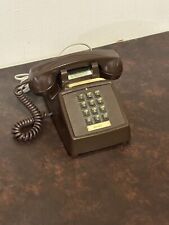 Vintage Northern Push Button Desk Phone, Brown Tone Works picture