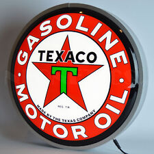TEXACO MOTOR OIL 15 INCH BACKLIT LED LIGHTED SIGN picture