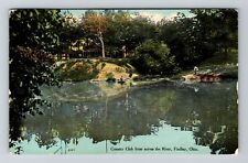 Findlay OH-Ohio, Country Club from Across the River, Vintage Postcard picture