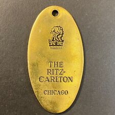 The Ritz-Carlton Chicago Solid Brass Room Key Fob Incised Text & Logo picture