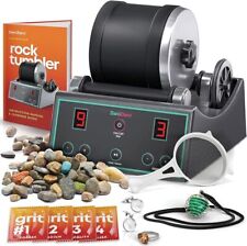 Advanced Professional Rock Tumbler Kit Digital 9-Day Polishing Timer 3 Speeds picture