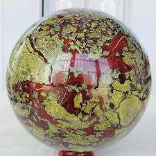 3580g Natural dragon blood stone quartz sphere crystal ball reiki healing picture