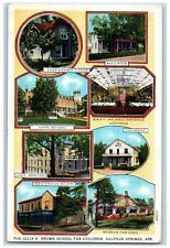 c1920's The Julia Brown School For Children Sulphur Springs Arkansas AR Postcard picture