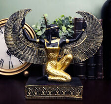 Egyptian Kneeling Goddess Maat with Open Wings Figurine 8.5