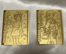 Vintage 2000 Licensed Card Captor Sakura Gold Etched Cards 77 + 30 Amada Japan picture