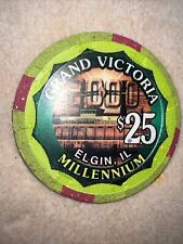 $25 Grand Victoria Casino - Millennium Chip - Elgin IL picture