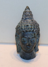 Older Bronze Statue Buddah Head Mini 2