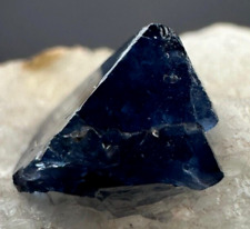 166 Ct Extremely Ultra Rare Top Blue Spinel Crystals On Matrix From Pakistan picture