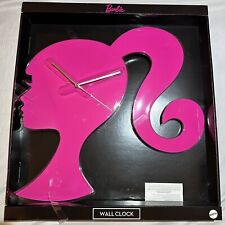 Barbie Clock Wall Silhouette Pink Hanging Clock 18
